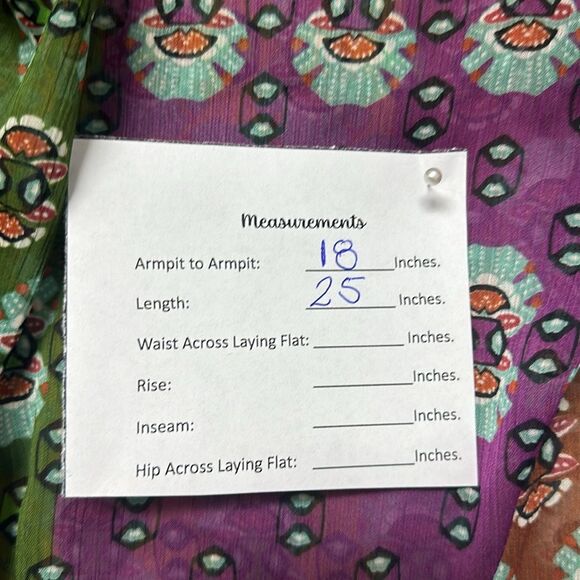 ZARA Zodiac Multicolor Printed Boho Blouse Shirt Bow Tie Sz M Crystal Drops - Picture 10 of 13